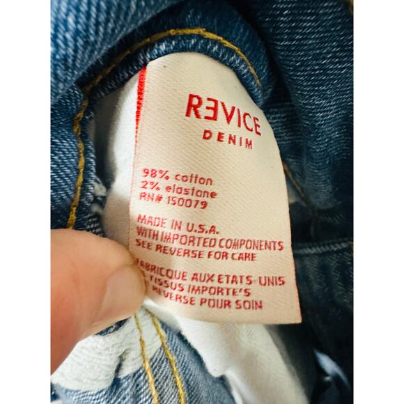 REVICE Women’s Uptown Medium Wash Denim High Waisted Star Patch Jeans size 28 - Picture 14 of 14